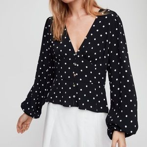 Aritzia Wilfred New Prairie Blouse